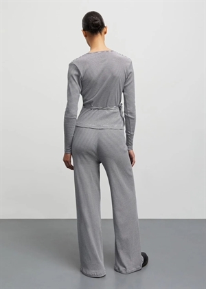 Susi stripe ls bluse Black/Vanilla Ice Mads Nørgaard 